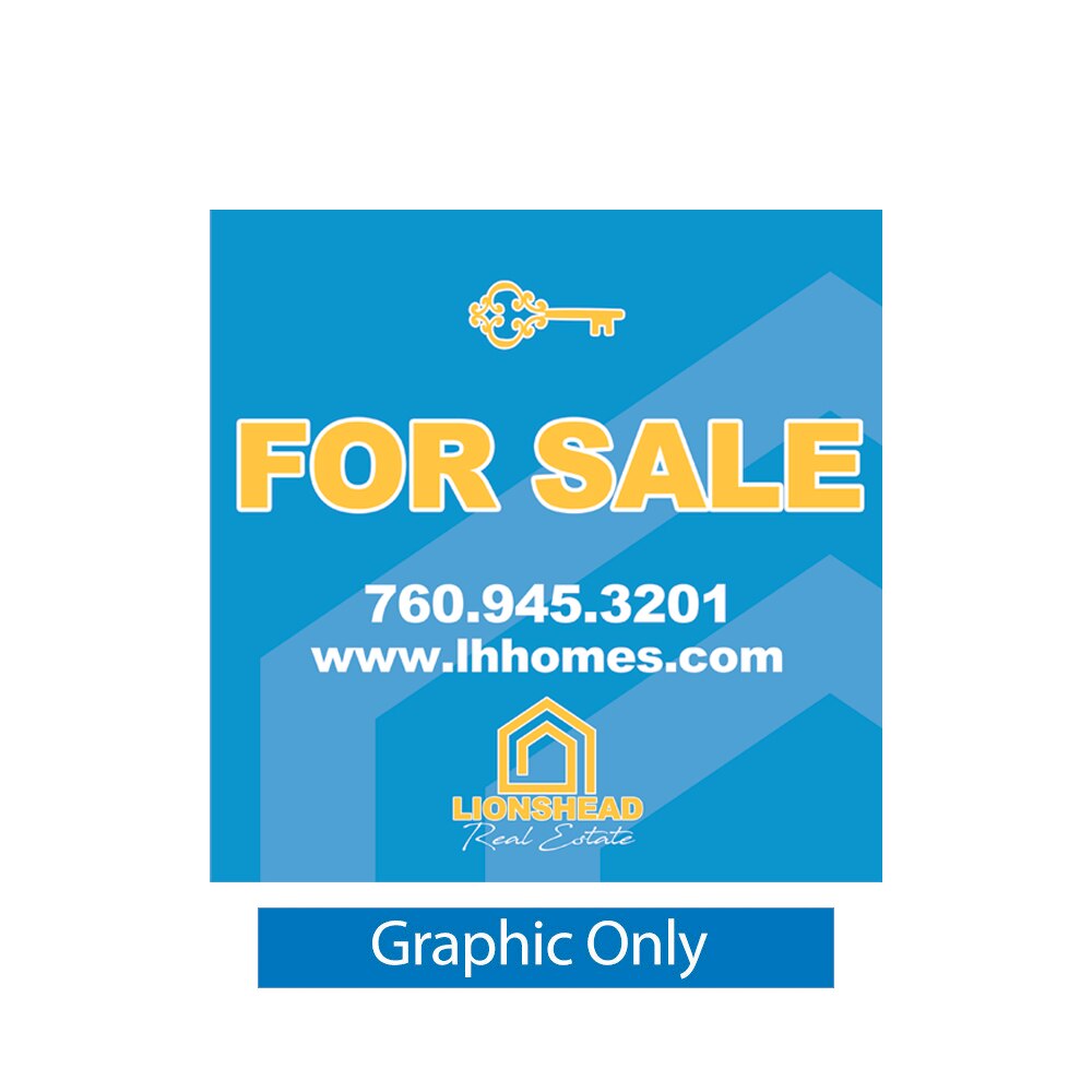 Real Estate Sign Post — Large Graphic Only